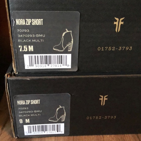 New in Box Frye Nora Zip Short Boots - Picture 6 of 6